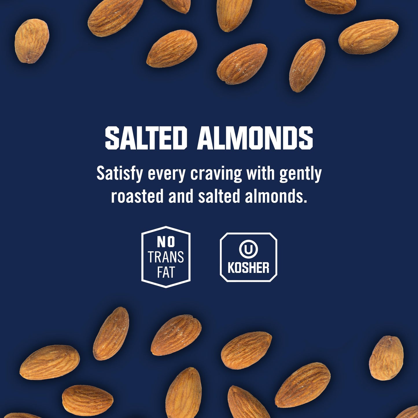 Kars Nuts Roasted & Salted Almonds, 3 oz Individual Snack Packs - Bulk Pack of 12, Gluten-Free Snacks