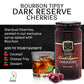 Sable & Rosenfeld spirit-inspired flavor Tipsy Dark Reserve Cherries, 10 oz Jar, Kosher Garnish for Desserts