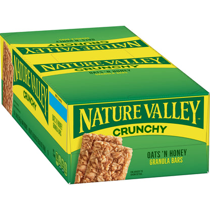 Nature Valley Crunchy Granola Bars, Oats n Honey, 36 Bars, 26.82 OZ (18 Pouches)