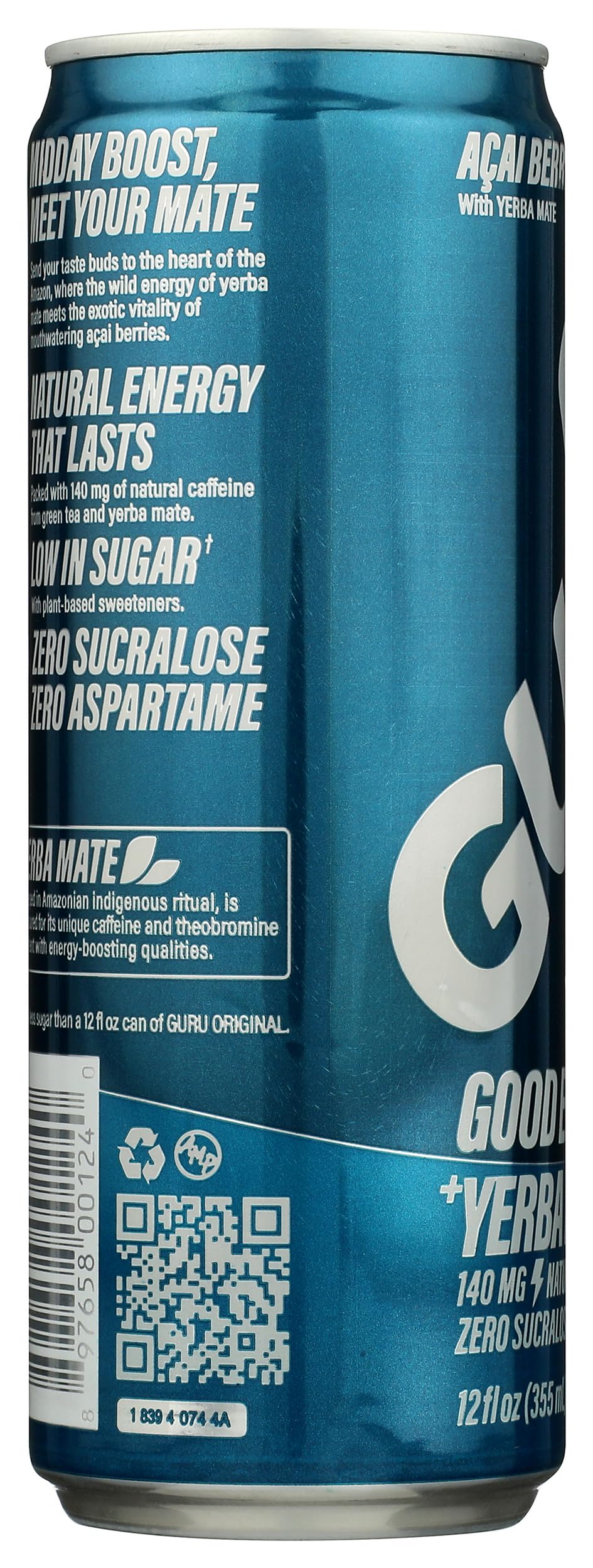 Og2 Guru Enrg Drk Yrbmat ( 12 X 12 Oz   )