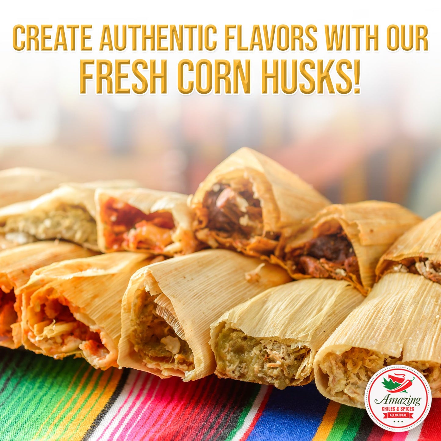 Corn Husks For Tamales 1 Lb (16Oz) - Natural And Premium Dried Corn Husk Tamale Wrappers | Perfect Hojas Para Tamal For Authenti