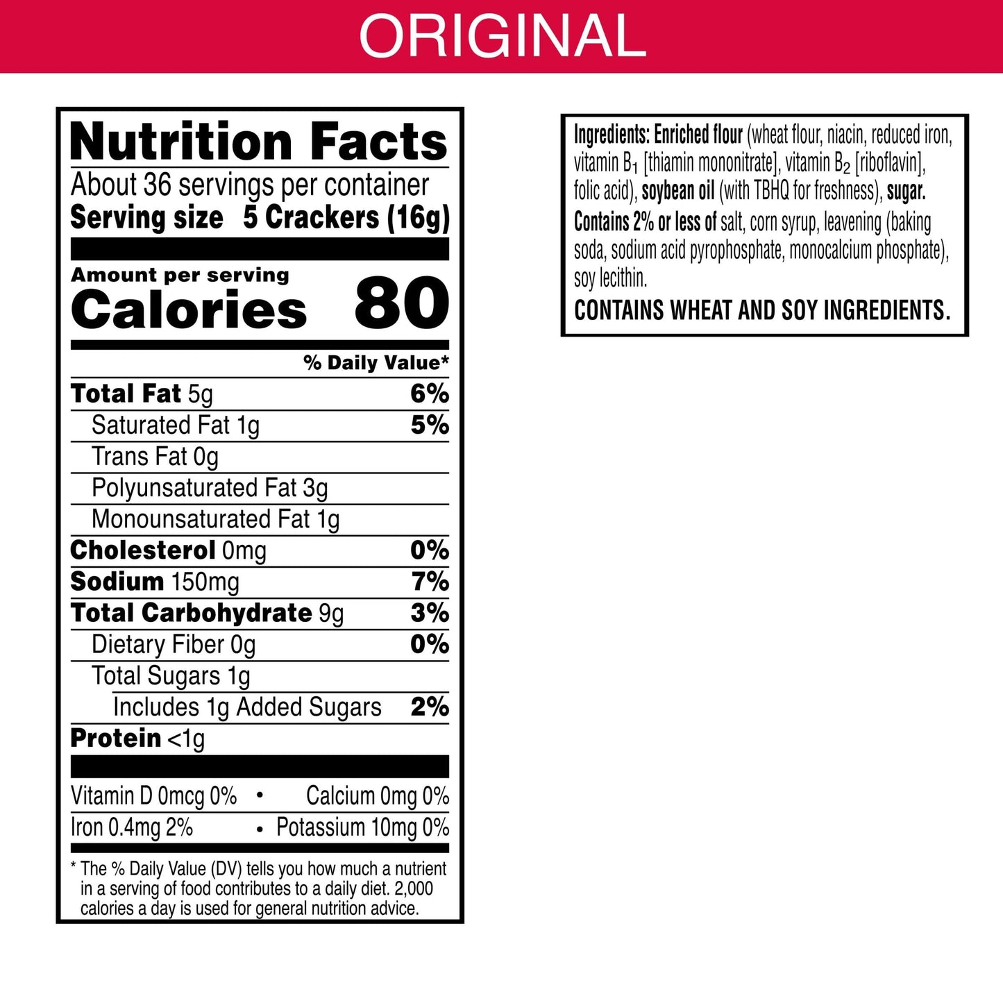 Town House Oven Baked Crackers, Lunch Snacks, Snack Crackers, Family Size, Original, 20.7oz Box (1 Box)