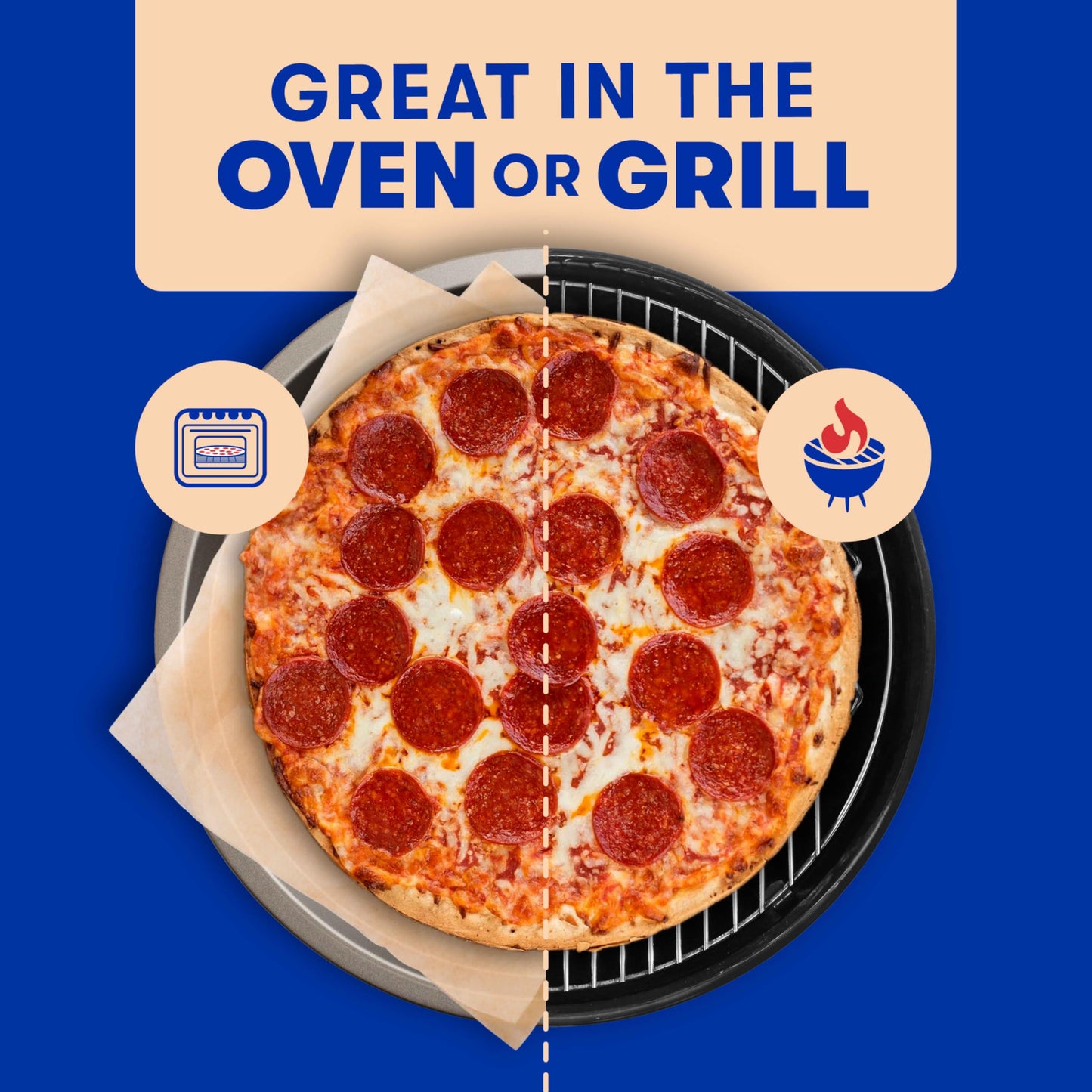 JackS Pepperoni, Original Thin Crust Pizza, 14.3 Oz (Frozen)