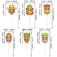 36 Pcs Hawaii Tiki Cupcake Toppers Tiki Totem Hawaiian Themed Party Cupcake Picks Hawaiian Luau Cupcake Decorations For Summer T