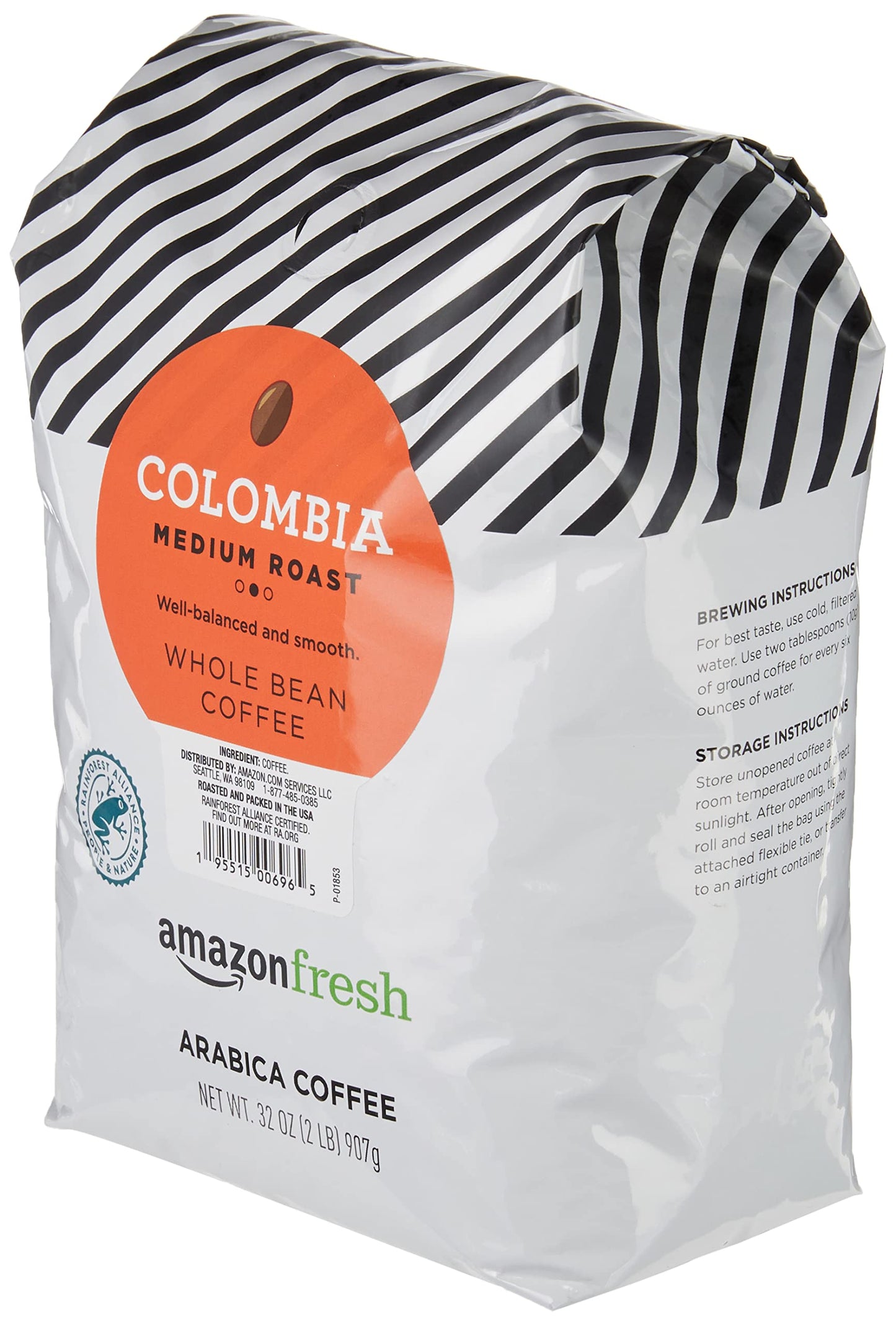 large online retailer Fresh Whole Bean Coffee Medium Roast, 32 Oz, 1 Pack