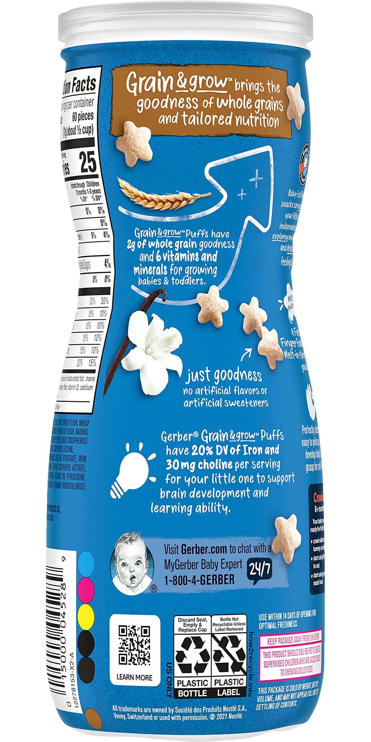 Gerber Baby Snacks Puffs (Vanilla) (Pack Of 6)