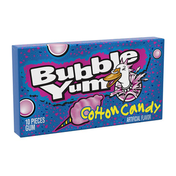 Bubble Yum Cotton Candy Chewy, Bubble Gum Packs, 2.82 Oz (12 Count, 10 Pieces)