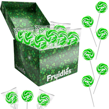 Fruidles St. Patrick'S Day Swirl Lollipops, Party Favor Box, Individually Wrapped (12-Pack)