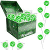 Fruidles St. Patrick's Day Swirl Lollipops, Party Favor Box - Individually Wrapped (Pack of 36)