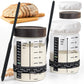 77L Sourdough Starter Kit - 35 oz Jar, Date Marker Band, Thermometer, Scraper, Cloth Cover, Acacia Wood Lid, 2 Pack