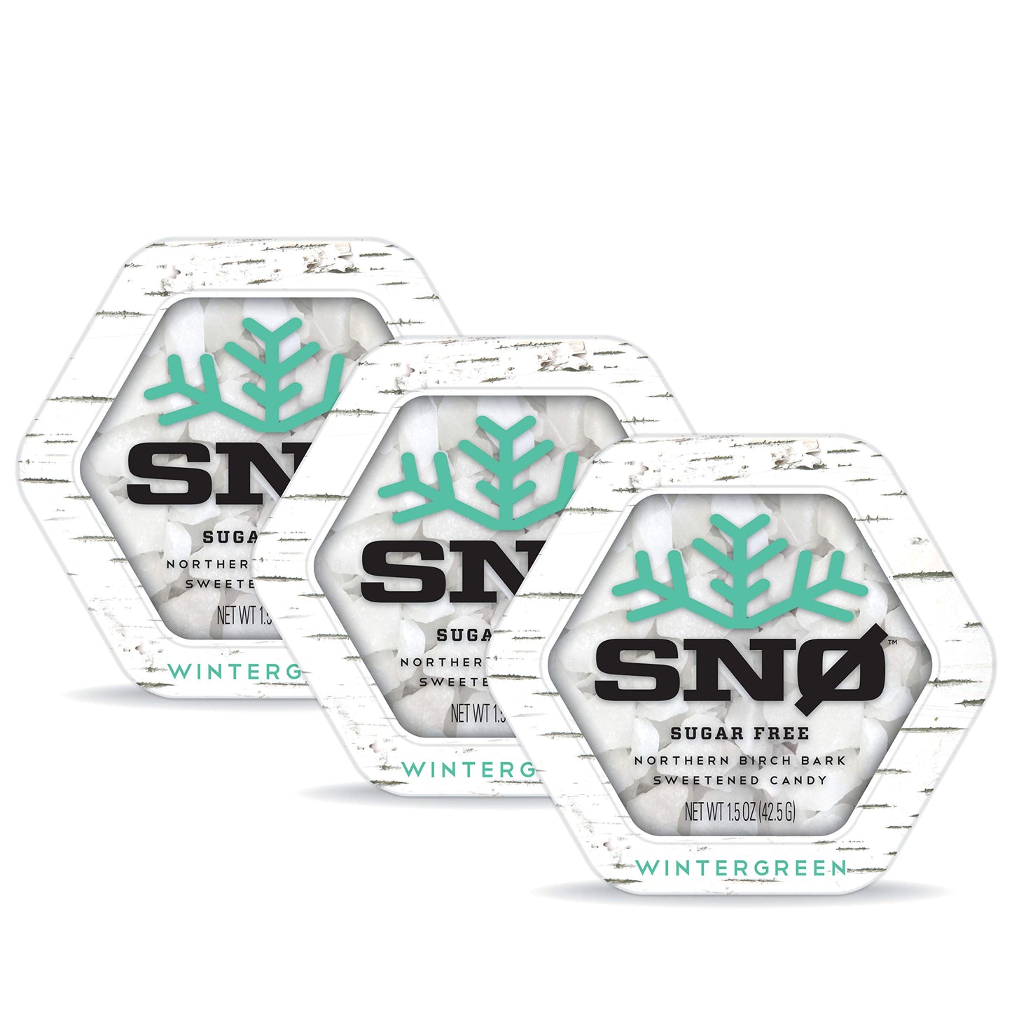 Wintergreen Keto Xylitol Candy Chips (3-Pack) - Sn 1.5Oz Tin - Sugar-Free Candy With Only 2 Ingredients | Low Carbs, Diabetic-Fr