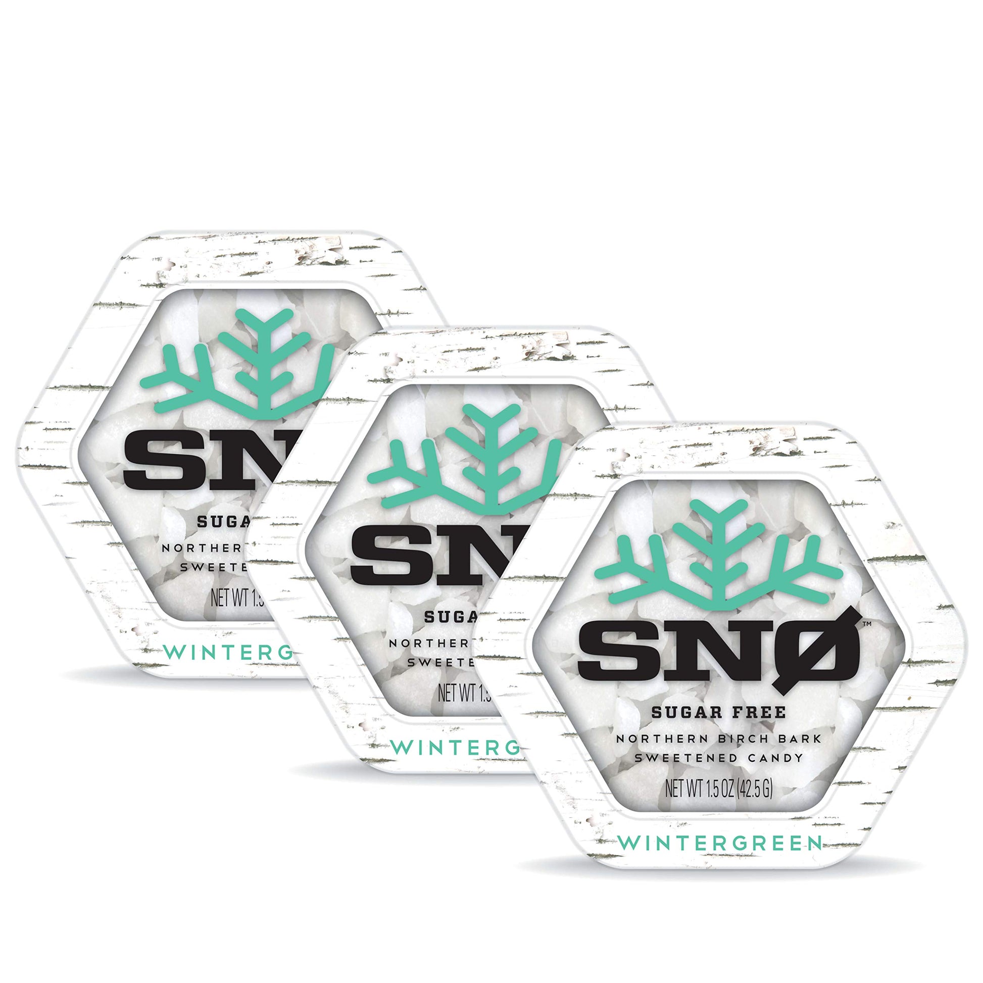 Wintergreen Keto Xylitol Candy Chips (3-Pack) - Sn 1.5Oz Tin - Sugar-Free Candy With Only 2 Ingredients | Low Carbs, Diabetic-Fr