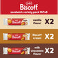 Lotus Biscoff Sandwich Cookies, Variety Pack, Biscoff Cream/Vanilla Cream/Milk Chocolate Cream, 15 Cookies per pack, 5.29 Ounces