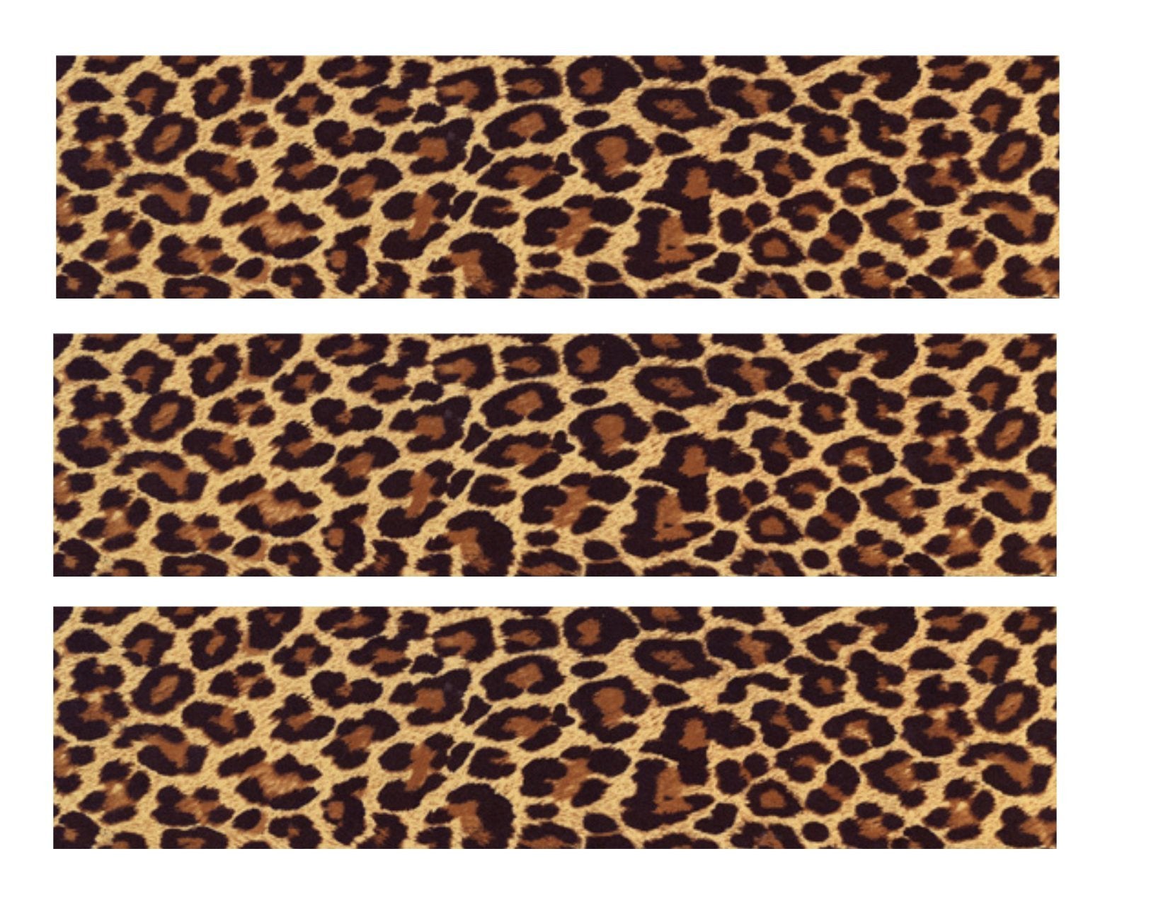 Dark Leopard Edible Icing Image Cake Border Strips Decoration Frosting Sheet Strips