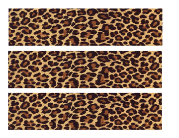 Dark Leopard Edible Icing Image Cake Border Strips Decoration Frosting Sheet Strips
