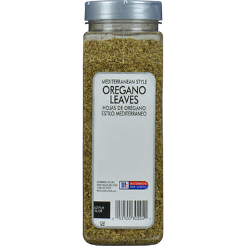 McCormick Culinary Mediterranean Style Oregano Leaves, 5 oz - One 5 Ounce Container of Dried Oregano Leaves, Best on Pizza, Soup