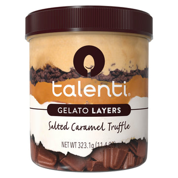 Talenti Gelato Layers For a Delicious Frozen Dessert Salted Caramel Truffle Made With Non-GMO Ingredients 323.1 g