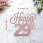 Lingteer Happy 29Th Birthday Cake Topper - Cheers To 29Th Birthday 29 Years Old Birthday Party Cake Decorations Sign.
