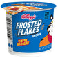 Kelloggs Frosted Flakes Cold Breakfast Cereal Cup, 8 Vitamins and Minerals, Kids Snacks, Original, 2.1oz (1 Cup)