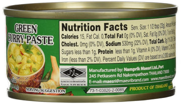 Maesri Green Curry Paste, 4-Ounce