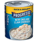 Progresso, Rich & Hearty Soup, Gluten Free, New England Clam Chowder, 18.5oz Can (Pack of 6)