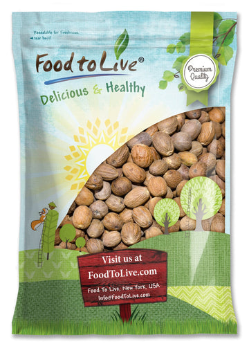 Food to Live Whole Nutmeg - Aromatic Spice, 128 Ounce (8 Pounds) - Rich in Antioxidants, Pairs Well with Sweet and Savory Dishes
