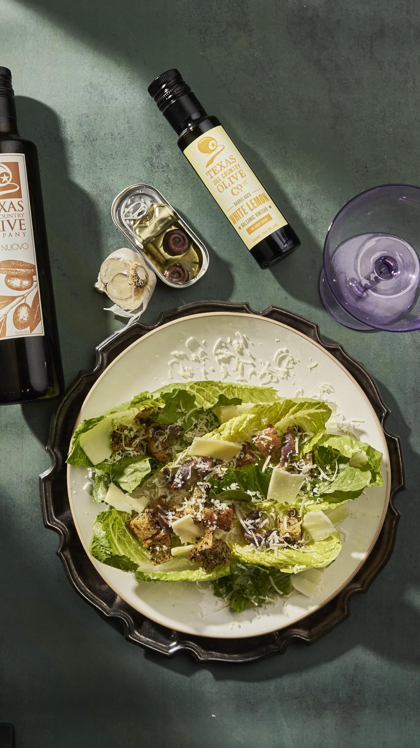 Texas Hill Country Olive Co. White Lemon Balsamic Vinegar - Gourmet 8.5 oz, 2 Pack - No Artificial Flavors, Made in Texas