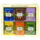 Organic Tea Sampler Gift Set 90 Bags In 6 Designer Tins Enhanced Assorted Flavors: Acai Berry, Earl Grey, Sleep Herbal, Lemon Ginger, Pineapple, Green Tea