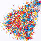 Red Blue And Yellow Sprinkles For Cake Decorating, 3.52Oz Funfetti Edible Pearl Sprinkles For Cupcake Baking Ice Cream Cookie, P