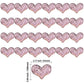 24Pcs Valentines Day Heart Cupcake Toppers Pink Valentines Day Cupcake Picks Decorations For Valentine'S Day Theme Wedding Engag