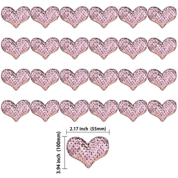 24Pcs Valentines Day Heart Cupcake Toppers Pink Valentines Day Cupcake Picks Decorations For Valentine'S Day Theme Wedding Engag