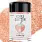 Colaele Rose Gold Edible Glitter - Food Grade Luster Dust for Cakes & Drinks, 5g Vegan Sprinkle