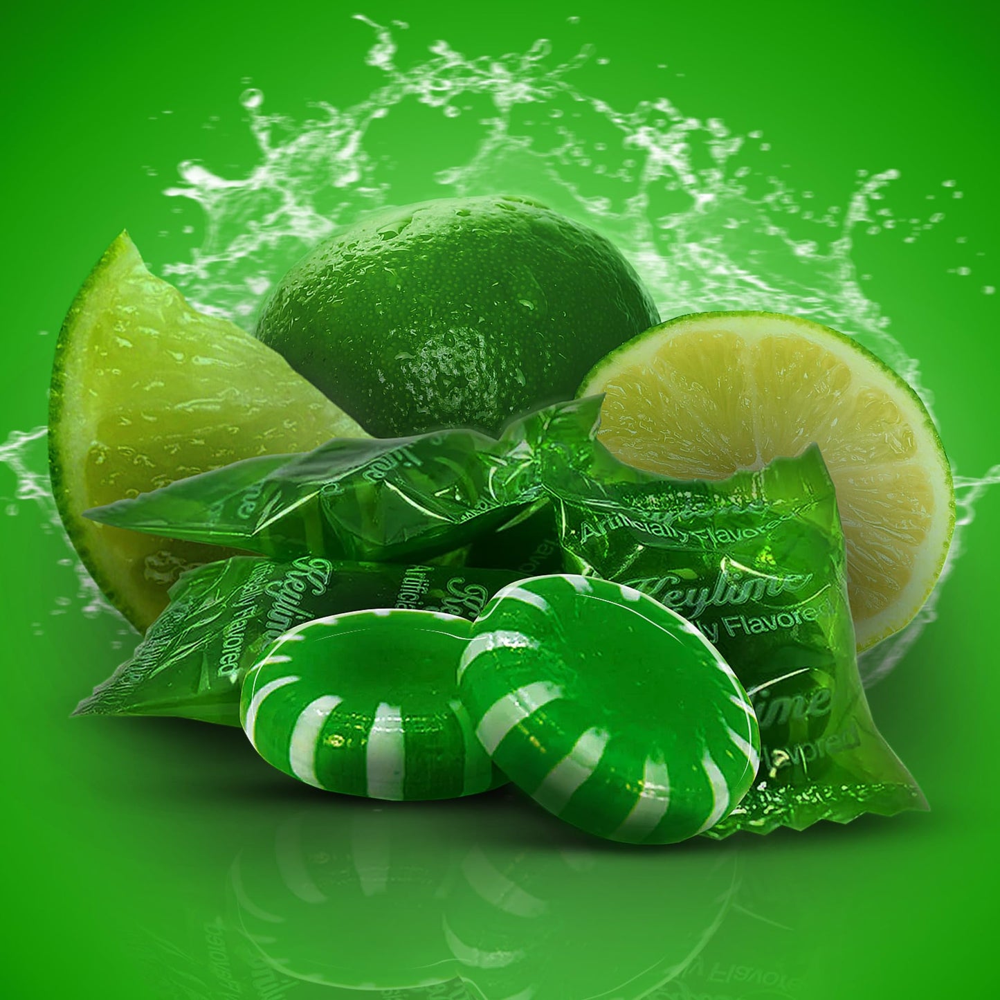 By The Cup Key Lime Disks, Individually Wrapped Hard Candy, 30 Oz Bulk Bag