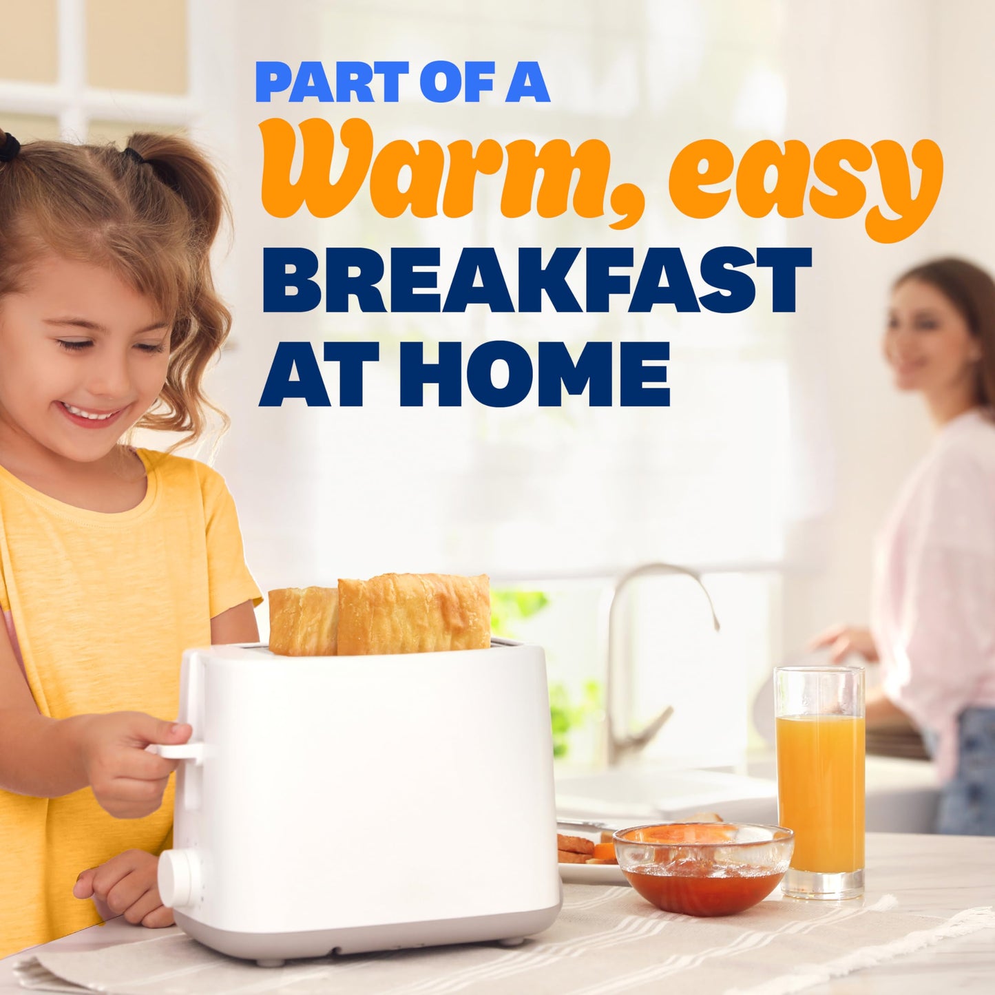 Pillsbury Bacon Toaster Scrambles, Frozen Breakfast Pastries, Value Size, 8 Ct, 14.4 oz