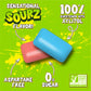 PUR Gum Jumbo SOURZ Chewing Gum - Aspartame Free, 100% Xylitol, Sour Blue Raspberry & Watermelon, 20 Count (Pack of 1)