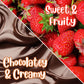 Dark Chocolate Covered Dried Strawberries By It'S Delish, 12 Oz Bag | Gourmet Dark Chocolate Covered Strawberry Fruit Snacks Bul