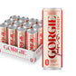 GORGIE Cherry Lime Sparkling Energy Drink, Sugar-Free, Green Tea, 150mg Caffeine, Vegan, Low Calorie, Pack of 12
