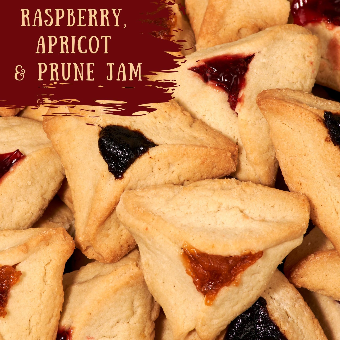 Stern'S Bakery Hamentaschen Purim Gifts | Mishloach Manot | Shortbread Cookies With Apricot, Raspberry,Prune Filling |Shalach Ma