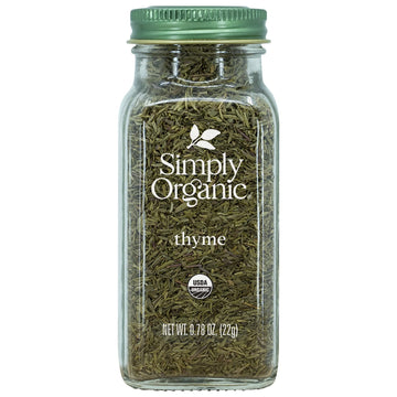 Simply Organic Whole Thyme Leaf, Certified Organic | 0.78 Oz | Pack Of 3 | Thymus Vulgaris L.