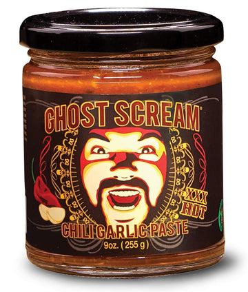 Ghost Scream Hot Sauce - Chili Garlic Paste    (Asian Style Sambal) - Award Winning Recipe (from a World-Renowned Chef) with Fre