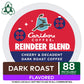 Caribou Coffee Reindeer Blend, Single-Serve Keurig K-Cup Pods, Dark Roast Coffee Pods, 88 Count