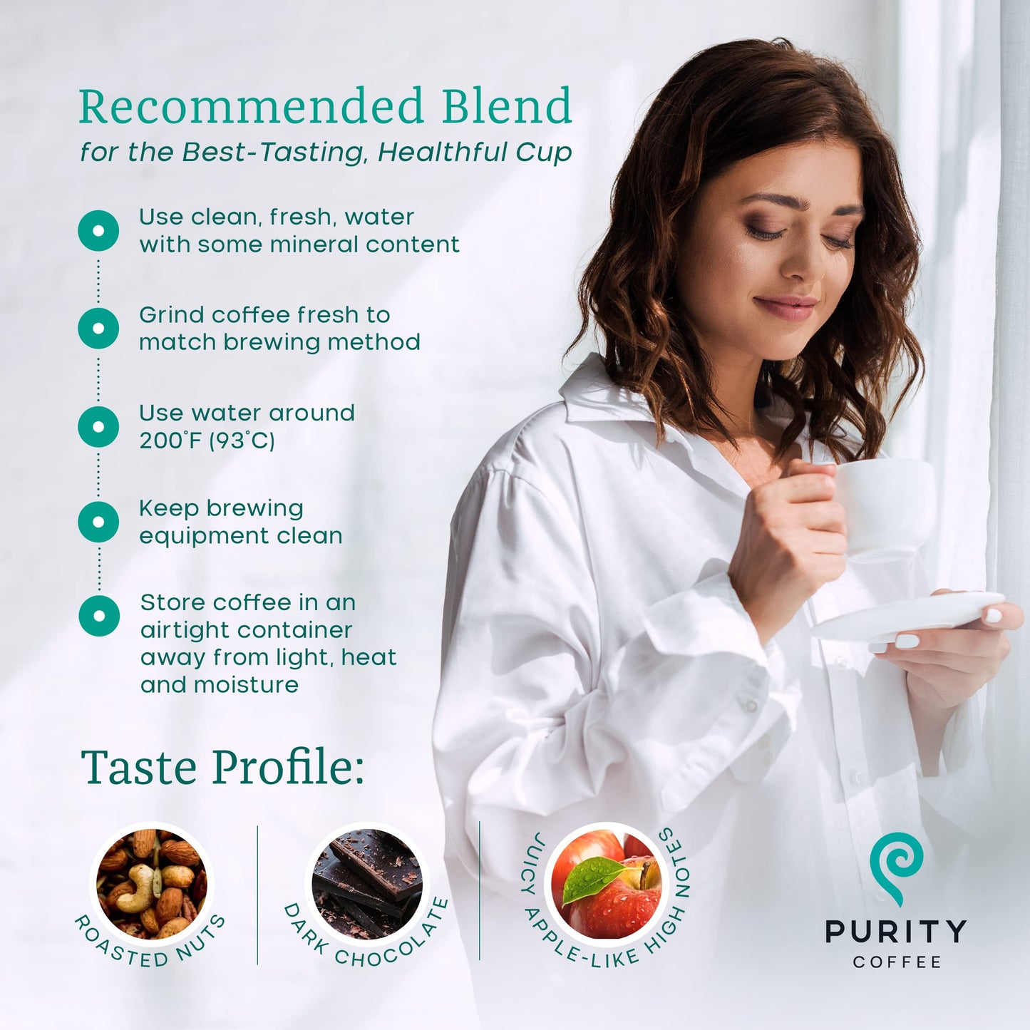 Purity Coffee Flow Medium Roast Organic Coffee - Usda Certified Organic Specialty Grade Arabica Whole Bean Coffee - Third Party