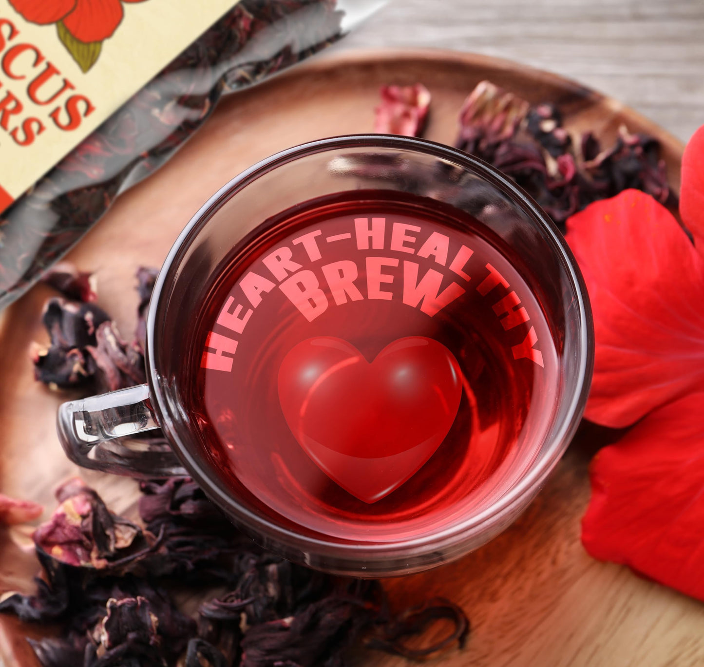 Mexgrim Hibiscus Flowers Dried Bulk Tea, 1.2 Lbs (19oz) Natural Herbal for Hot/Iced Drinks
