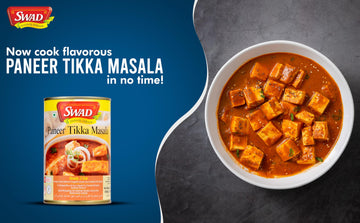 Swad Ready To Eat Paneer Tikka Masala Instant Mix Vegetarian Heat & Eat With No Added Preservative - 450 Grams (Pack Of 3)