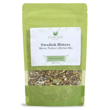 Pure And Natural Biokoma Swedish Bitters Maria Treben'S Herbal Mix 100G (3.55Oz) In Resealable Moisture Proof Pouch
