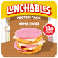 Lunchables Ham & Swiss Protein Pack, 3.2 oz Pack