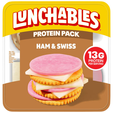 Lunchables Ham & Swiss Protein Pack, 3.2 oz Pack