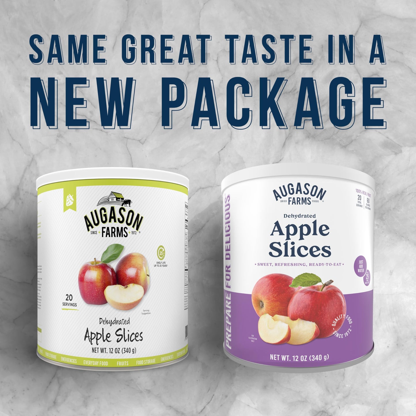 Augason Farms Dehydrated Apple Slices Certified Gluten Free Long Term Food Storage Large No. 10 Can