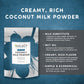 Wildly Conventional Coconut Milk Powder 16 Oz, 1 lb Bag - Naturally Sweet Creamer, Extra Creamy | Perfect in Smoothies, Coffee,