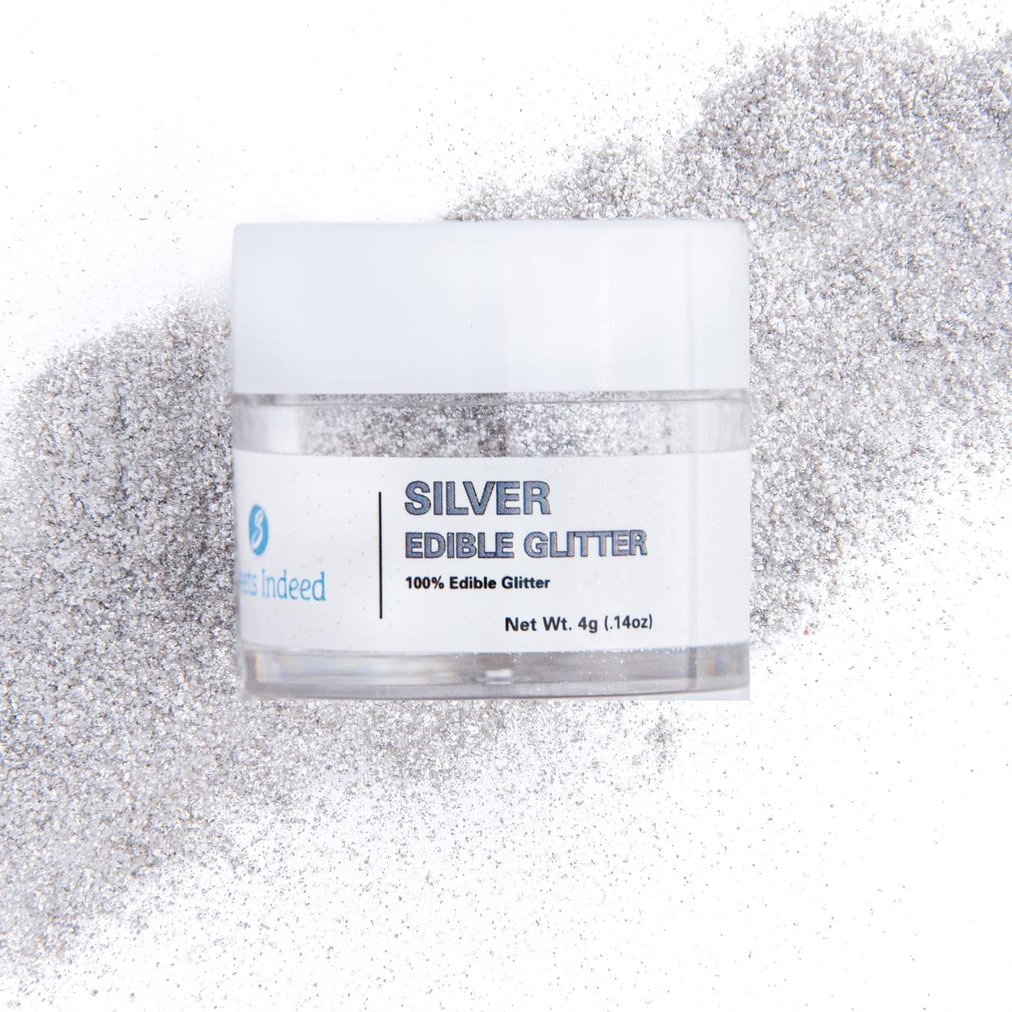 Sweets Indeed, Edible Glitter, Perfect for Drinks, Cocktails, Beverages & Cake Decorating, Dessert Cake Topper, Gift, 4 grams (S